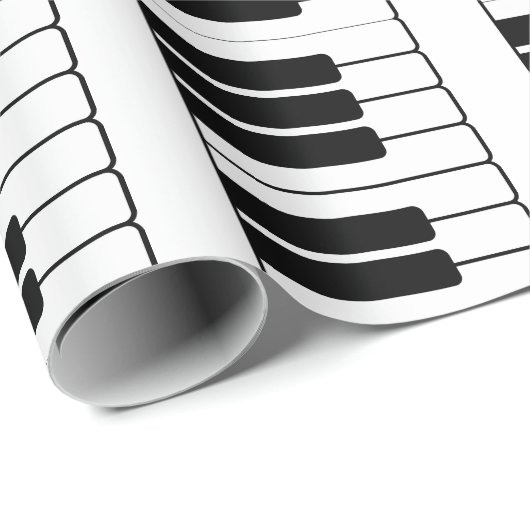 Piano keyboard muzikant geschenk jumbo nieuwigheid cadeaupapier (Rol Hoek)