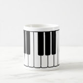 Piano keyboard muzikant geschenk jumbo nieuwigheid koffiemok (Center)