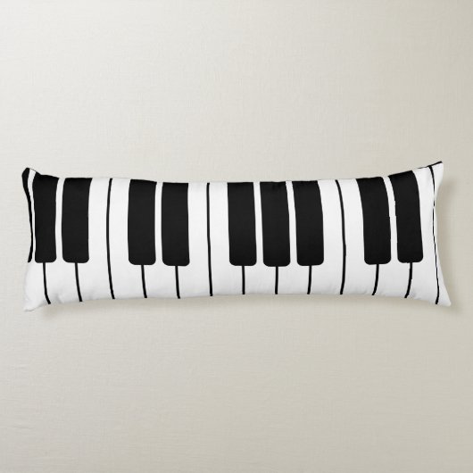 Piano keyboard muzikant geschenk jumbo nieuwigheid lichaamskussen (Achterkant)