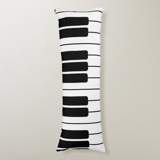 Piano keyboard muzikant geschenk jumbo nieuwigheid lichaamskussen (Voorkant Verticaal)