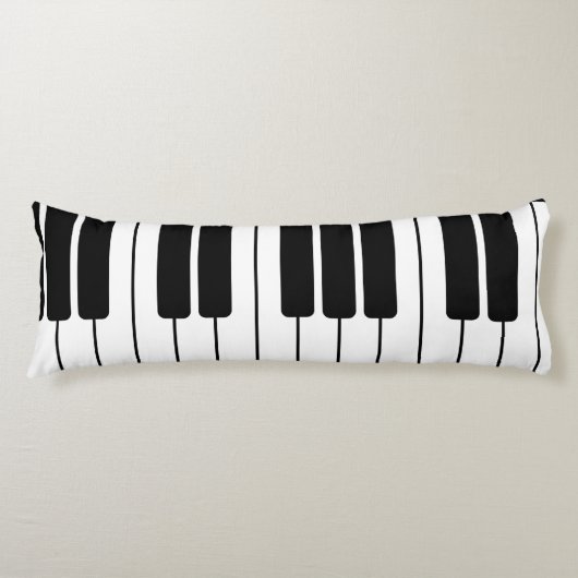 Piano keyboard muzikant geschenk jumbo nieuwigheid lichaamskussen (Voorkant)