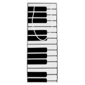 Piano keyboard muzikant geschenk jumbo nieuwigheid wijn cadeautas (Achterkant)