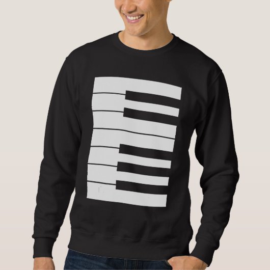 Piano keyboard octave perfect it outfit for pianis trui (Voorkant)