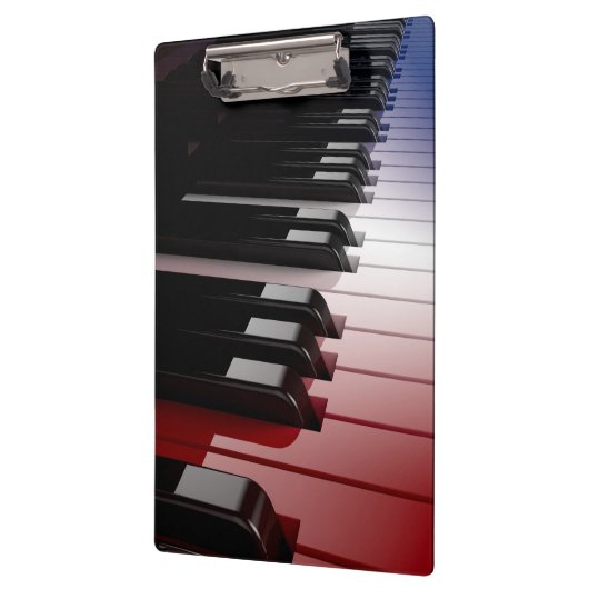 Piano Keyboard Red White en Blue Klembord (Links)
