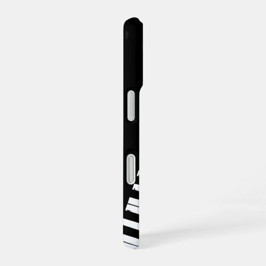 Piano Keys | Angled | Customizable iPhone 16 Hoesje (Rechterkant)