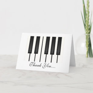 Piano Keys Bedankkaart
