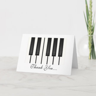 Piano Keys Bedankkaart