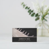 Piano Keys Begeleider Classy Elegant Visitekaartje (Staand voorkant)