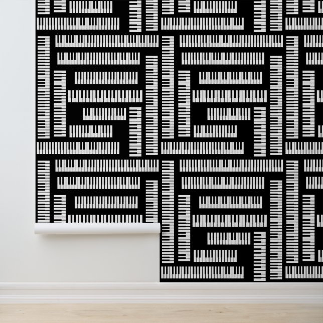 Piano Keys Behang (Applicatie)