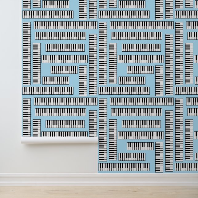 Piano Keys Behang (Applicatie)
