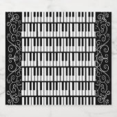 Piano Keys Bier Etiket (Enkel label)