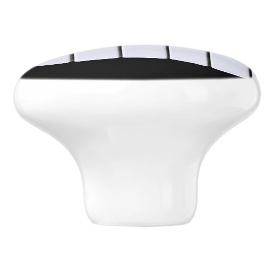 Piano Keys Black en White Keramische Knop (Zijkant)