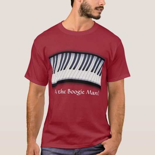 PIANO KEYS Boogie Man Leuke Muziek Liefhebber T-sh T-shirt (Voorkant)
