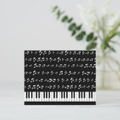 Piano Keys Briefkaart (Staand voorkant)