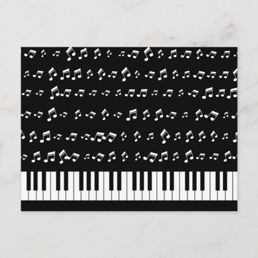 Piano Keys Briefkaart (Voorkant)
