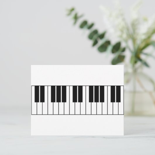 Piano Keys Briefkaart (Staand voorkant)