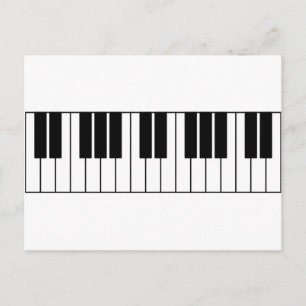 Piano Keys Briefkaart
