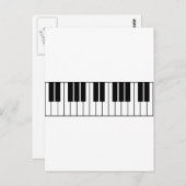 Piano Keys Briefkaart (Voorkant / Achterkant)