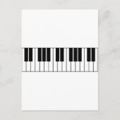 Piano Keys Briefkaart (Voorkant)