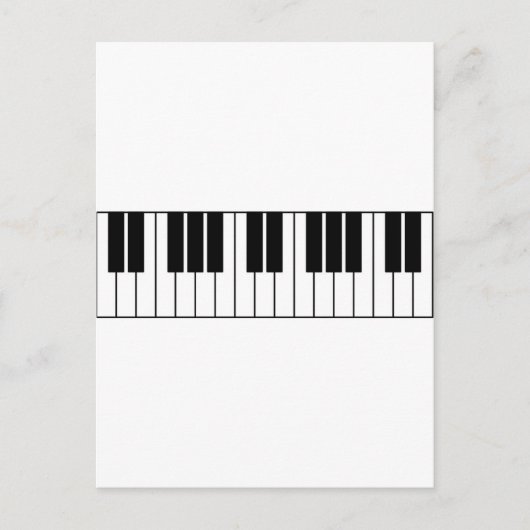 Piano Keys Briefkaart (Voorkant)