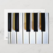 Piano Keys Briefkaart (Voorkant / Achterkant)