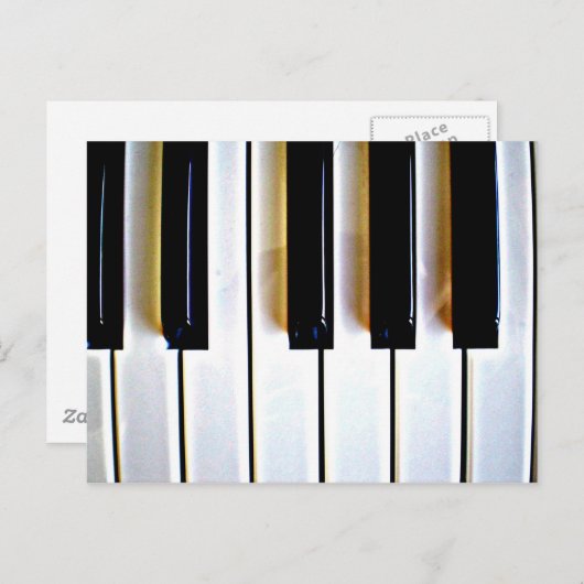 Piano Keys Briefkaart (Voorkant / Achterkant)