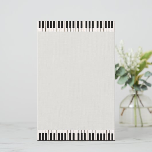 Piano Keys Briefpapier (Staand voorkant)