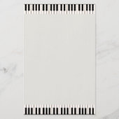 Piano Keys Briefpapier (Voorkant)