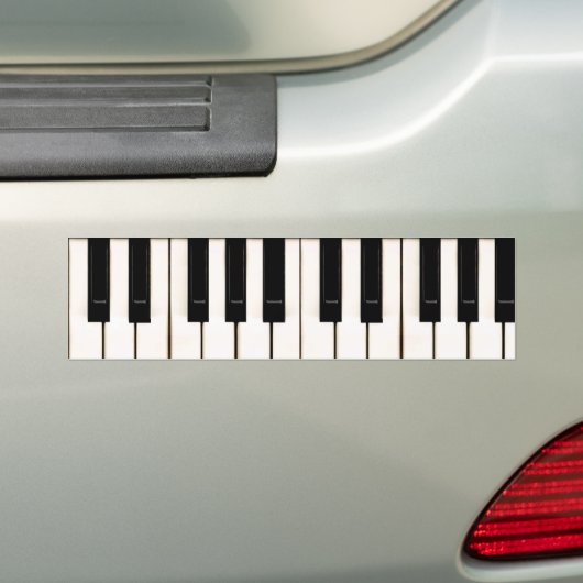 Piano Keys Bumpersticker (Op auto)