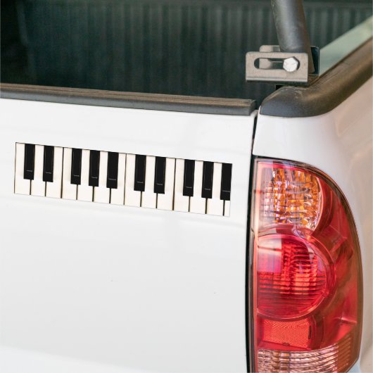 Piano Keys Bumpersticker (Op Truck)