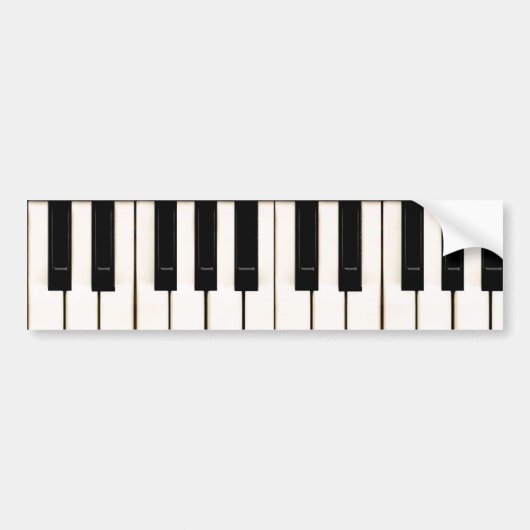 Piano Keys Bumpersticker (Voorkant)