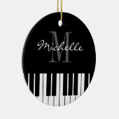 Piano keys Christmas tree ornament for pianist (Rechts)