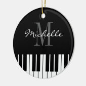 Piano keys Christmas tree ornament for pianist (Links)