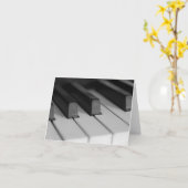 Piano Keys Closeup Kaart (Gele Bloem)