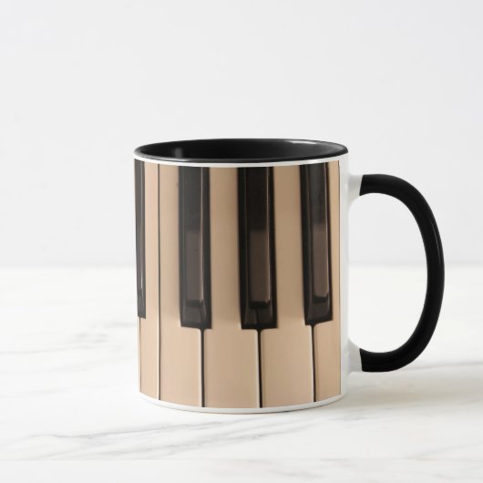Piano Keys Coffee Mok (Rechts)