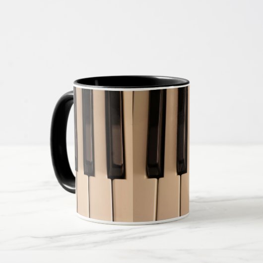 Piano Keys Coffee Mok (Voorkant links)
