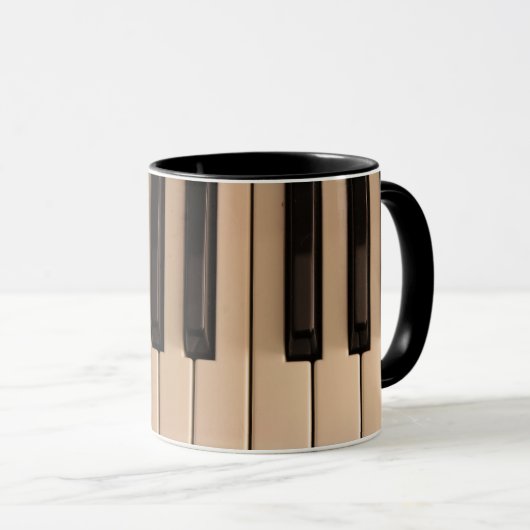 Piano Keys Coffee Mok (Voorkant rechts)