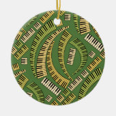 Piano Keys Curved Ceramic Ornament (Voorkant)
