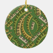 Piano Keys Curved Ceramic Ornament (Achterkant)