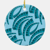 Piano Keys Curved Ceramic Ornament (Achterkant)