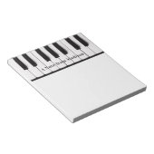 Piano Keys custom text notepad Notitieblok (Schuin)