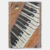 Piano Keys Deken (Voorkant Verticaal)