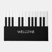 PIANO KEYS DESIGN NAAM MUZIEKLIEFHEBBER DEURMAT (Voorkant)