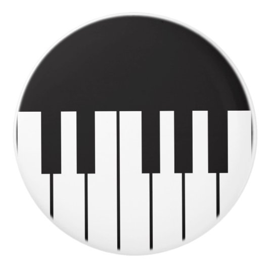 Piano Keys Drawer Pull Keramische Knop (Voorkant)