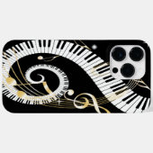 Piano Keys en Golden Muzieknoten Case-Mate iPhone Case (Achterkant (horizontaal))
