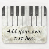 Piano Keys en Parchment Mousepad Muismat (Voorkant)