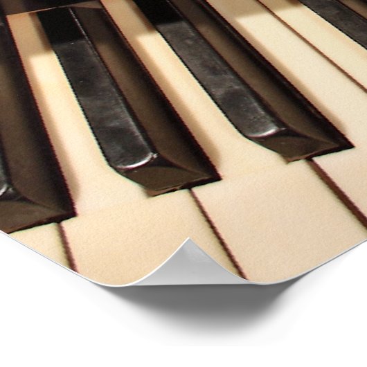 Piano Keys en Pinblock Poster (Hoek)