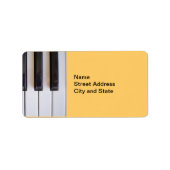 Piano Keys Etiket (Voorkant)