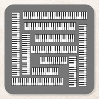 Piano Keys EV Kartonnen Onderzetters