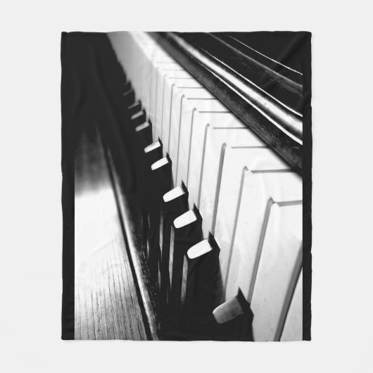 Piano Keys Fleece Blanket (Voorkant)